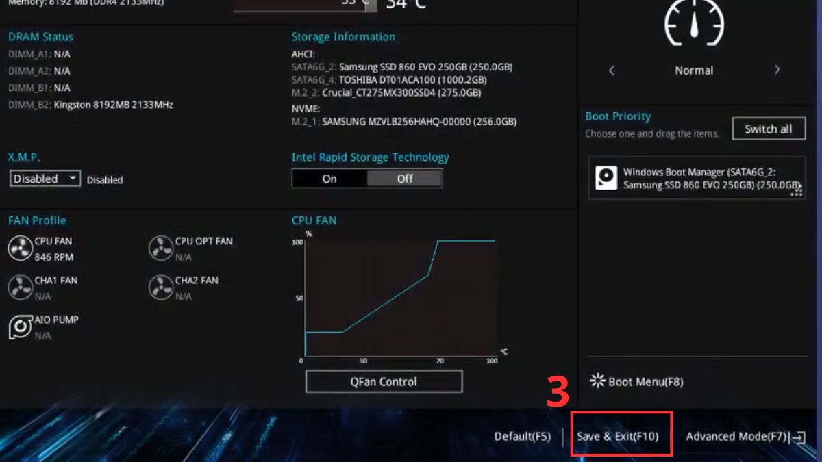 Sửa CPU chạy nhưng không lên màn hình: Reset BIOS Bước 3