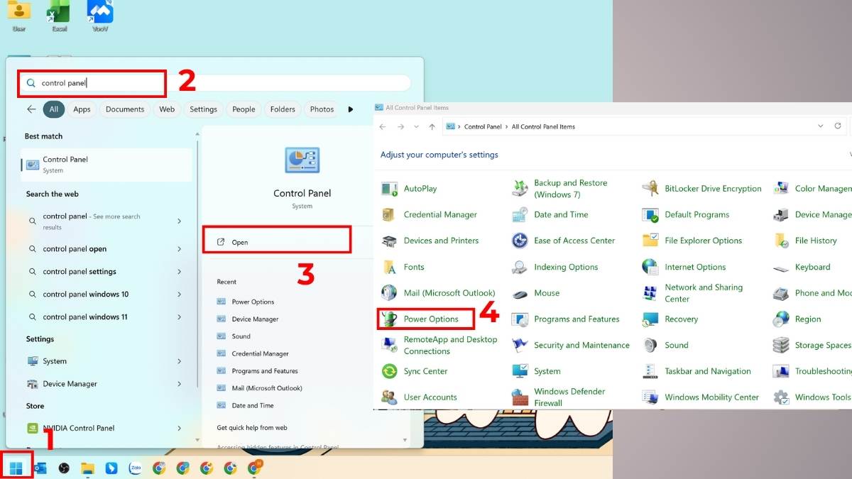 Cách khắc phục CPU throttling: Điều chỉnh Power plan bước 1