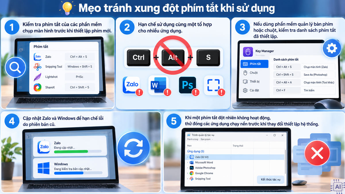 Cách hạn chế tình trạng Ctrl + Alt + S không hoạt động