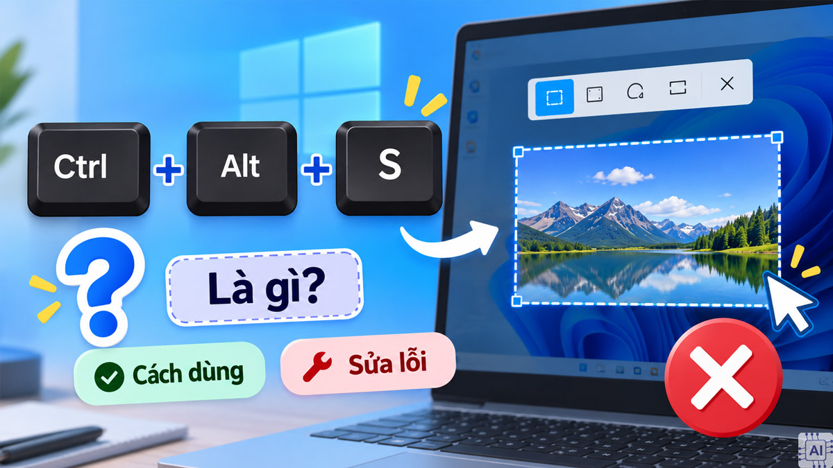 Ctrl + Alt + S là gì? Cách dùng và sửa lỗi Ctrl + Alt + S không hoạt động
