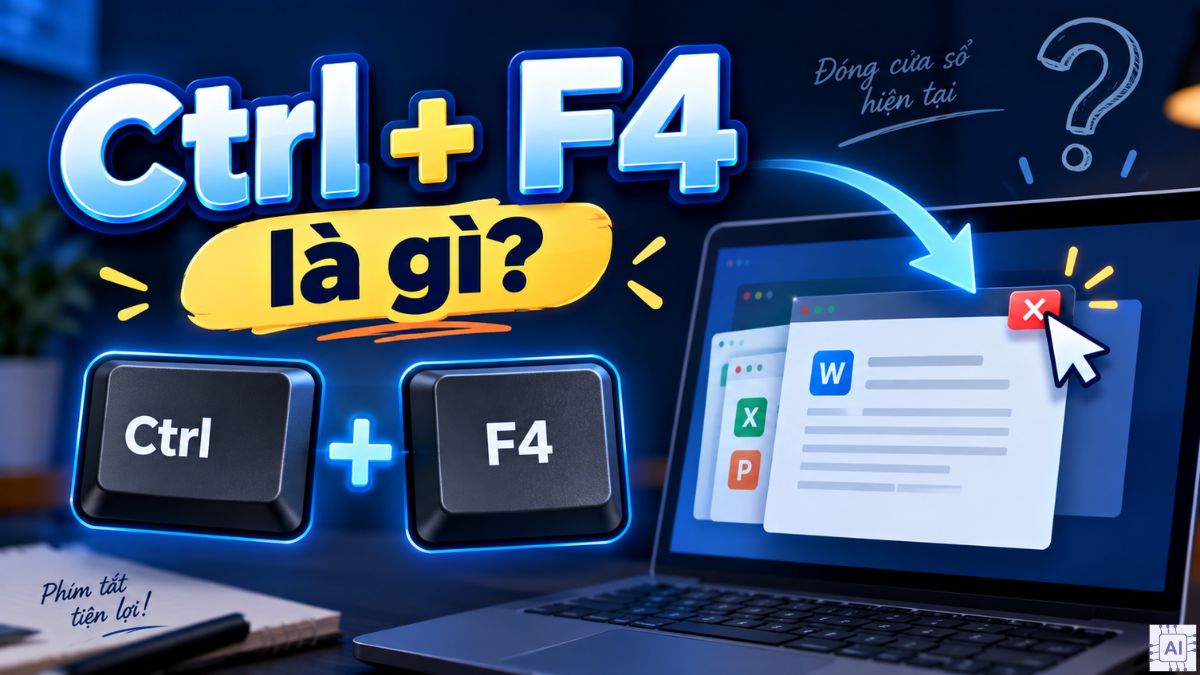 Ctrl + F4 là gì? Cách dùng Ctrl + F4 trên máy tính chi tiết
