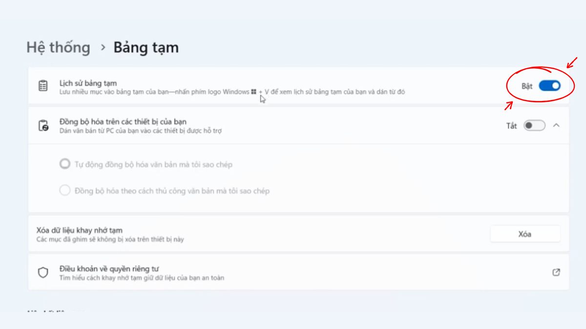 Clipboard History (Win+V) là gì? Cách sử dụng