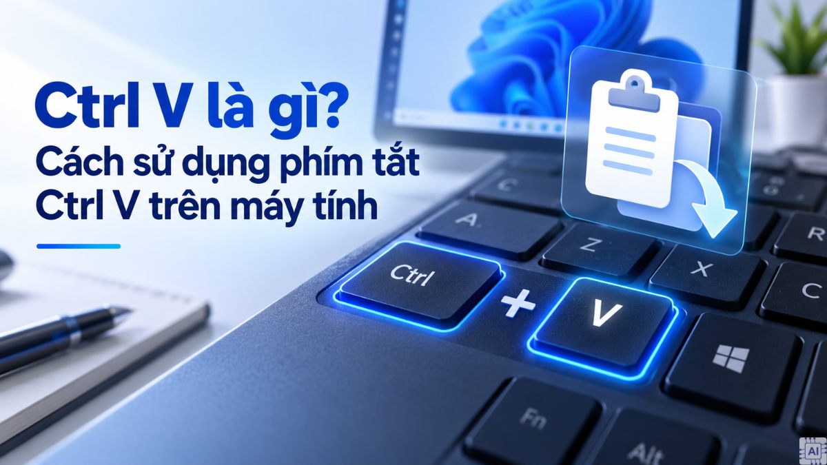 Ctrl + V là gì? Cách sử dụng phím tắt Ctrl + V trên máy tính