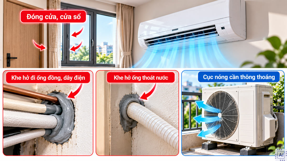 Cách khắc phục mùi hôi trong phòng máy lạnh