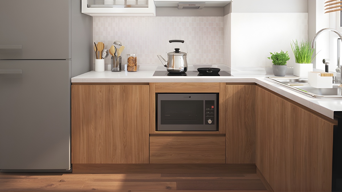 Những vị trí đặt lò vi sóng trong bếp an toàn 