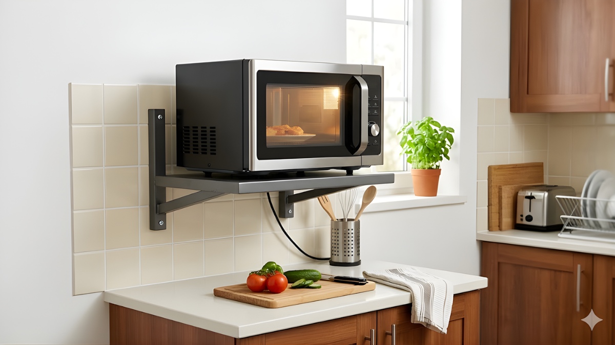 Những vị trí đặt lò vi sóng trong bếp an toàn 