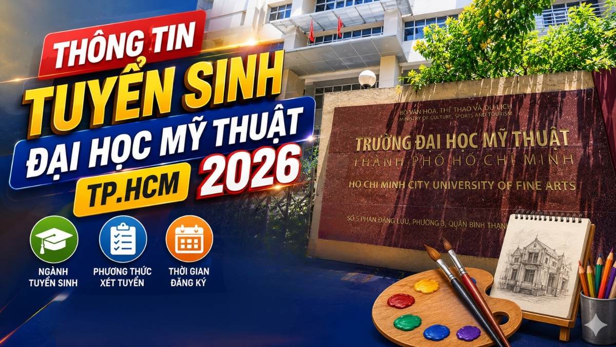 Thông tin tuyển sinh trường Đại Học Mỹ Thuật TPHCM 2026 cần biết