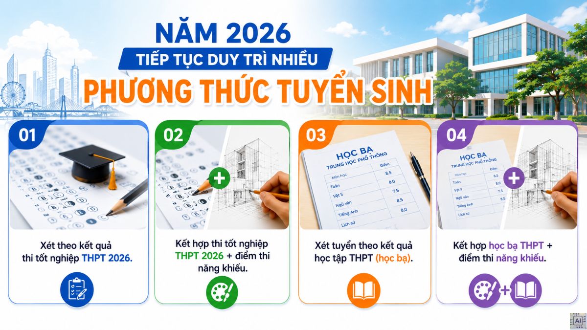 Thông tin tuyển sinh Trường Đại Học Kiến Trúc Đà Nẵng 2026 