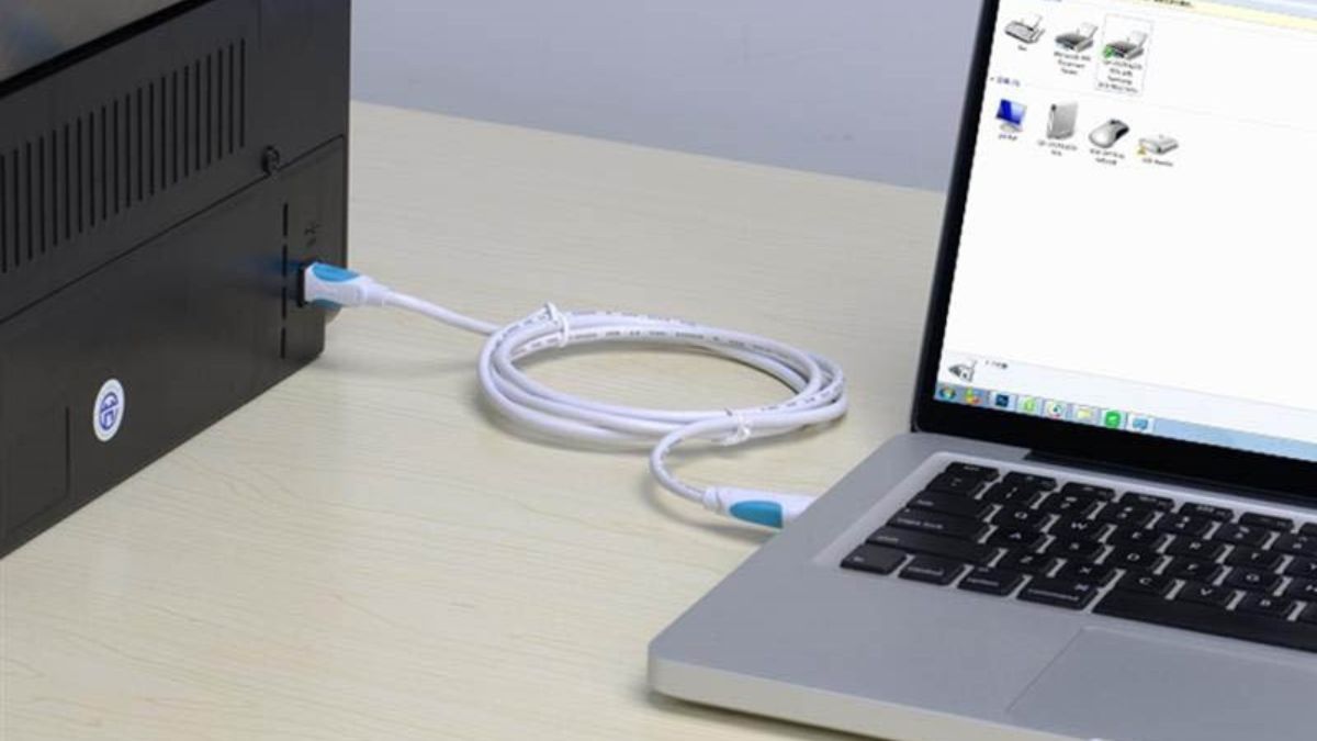 Cách kiểm tra máy in đã nhận mực chưa bước 1