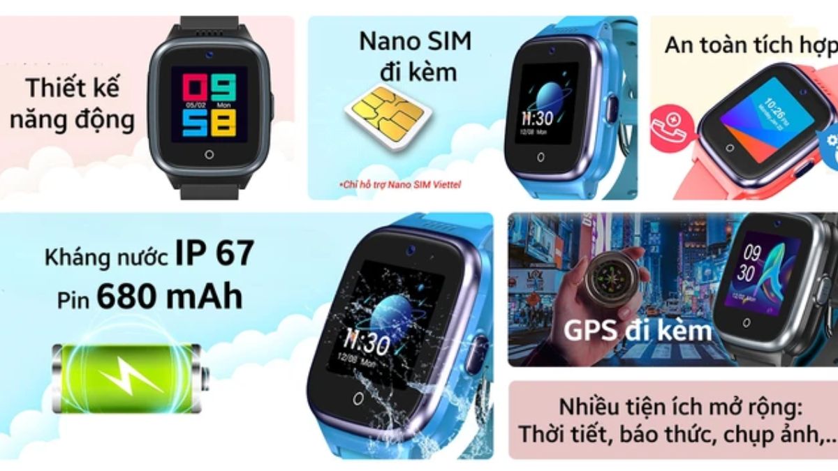 Đồng hồ định vị trẻ em Mykid 4G Lite