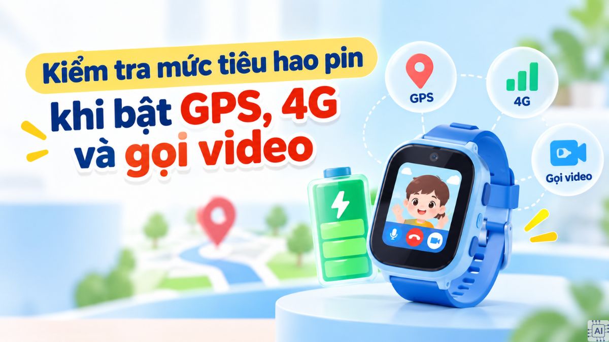 Tiêu chí chọn mua đồng hồ định vị trẻ em pin trâu