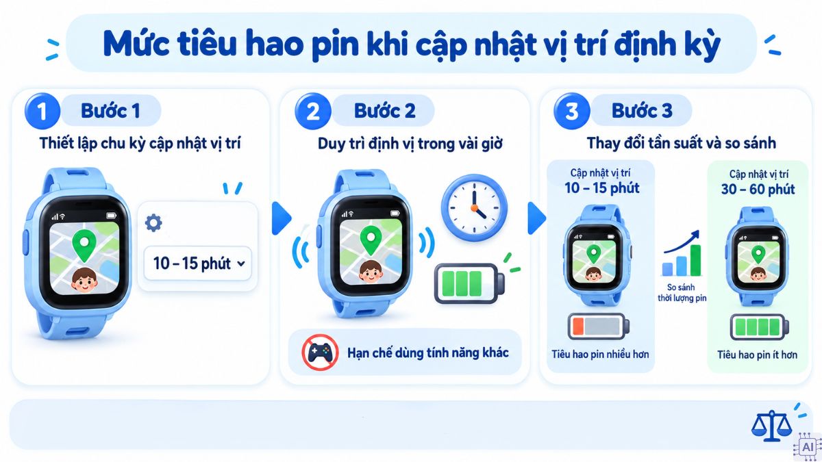 Cách kiểm tra mức hao pin theo từng tác vụ