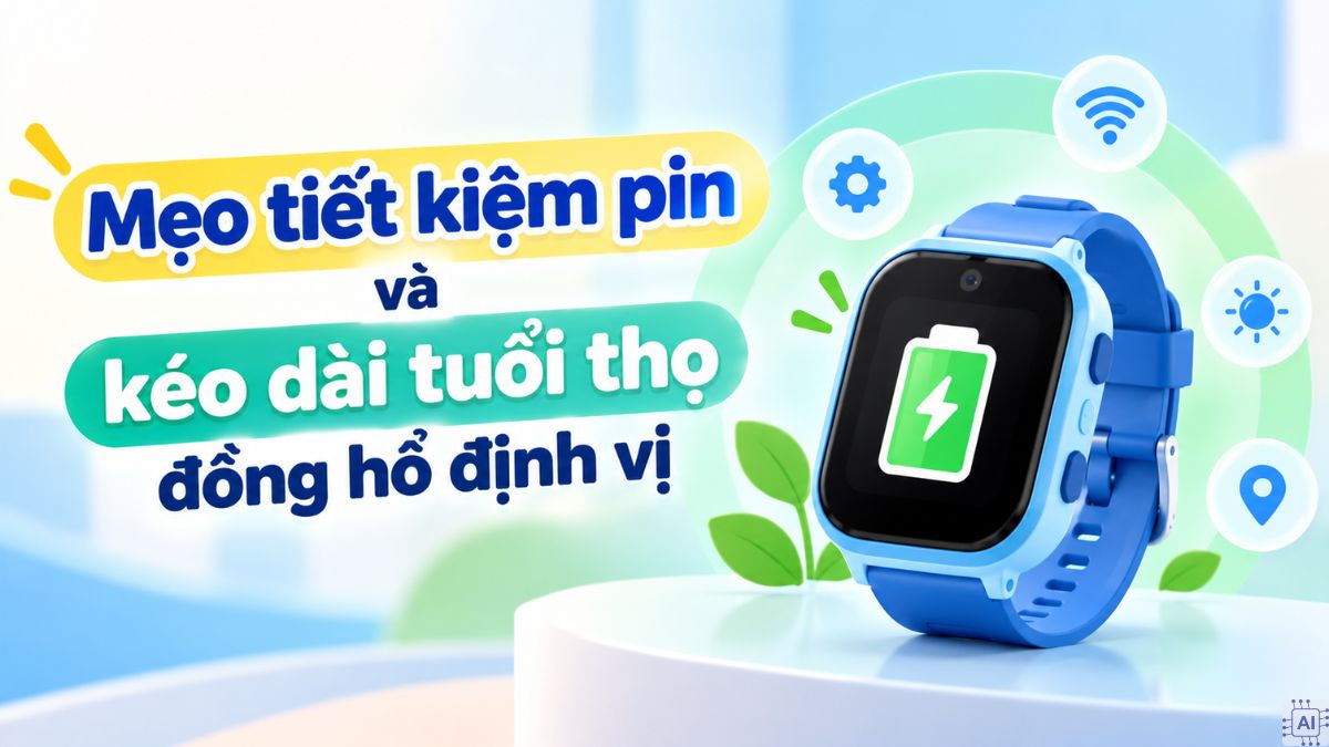 Mẹo tiết kiệm pin và kéo dài tuổi thọ đồng hồ định vị