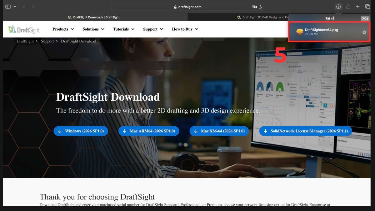 Cài đặt Draftsight trên macOS