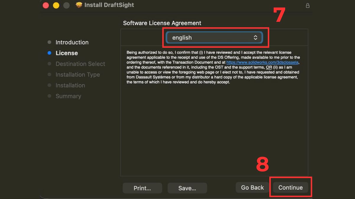 Cài đặt Draftsight trên macOS