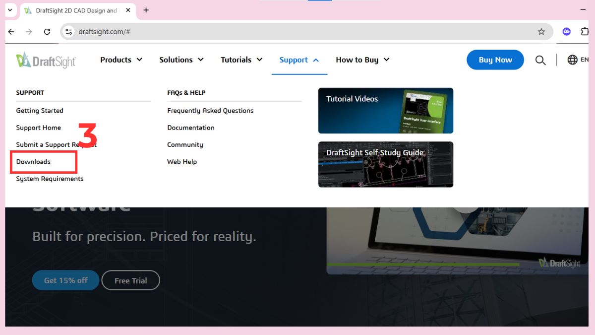 Cài đặt DraftSight trên Windows