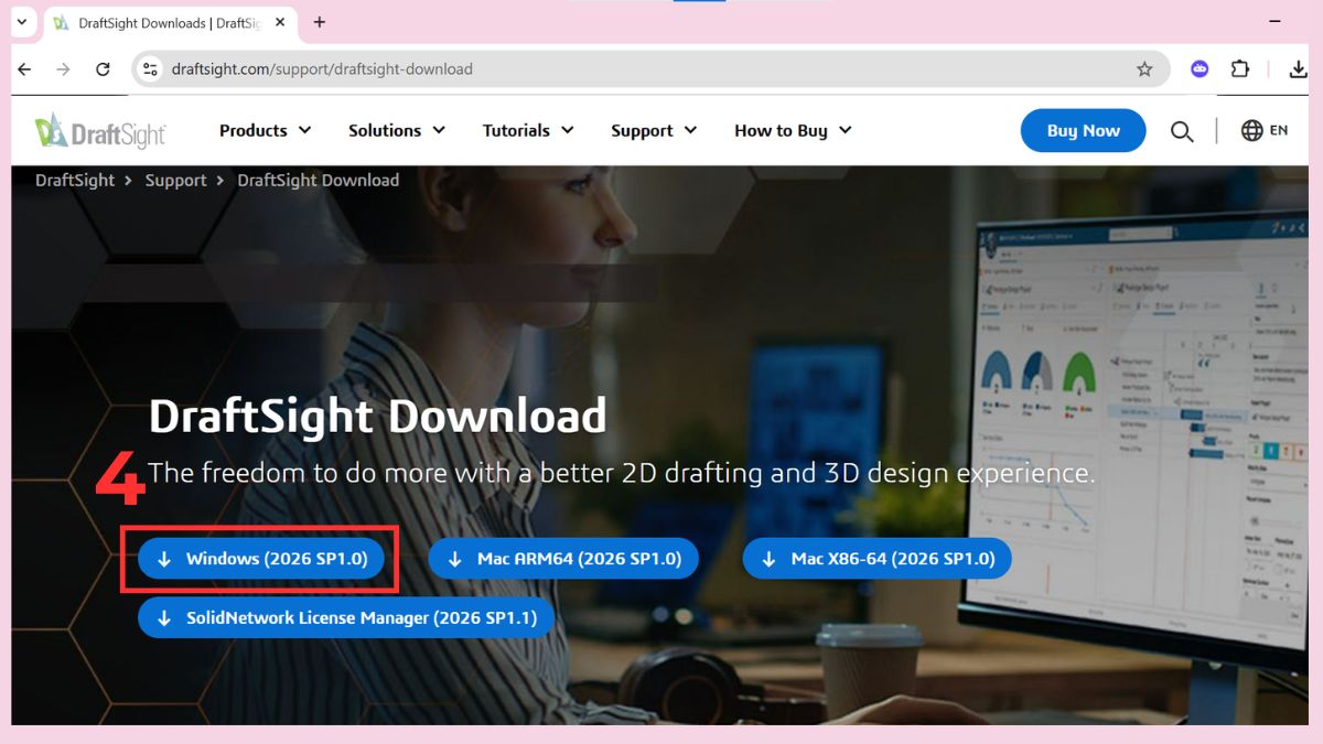 Cài đặt DraftSight trên Windows