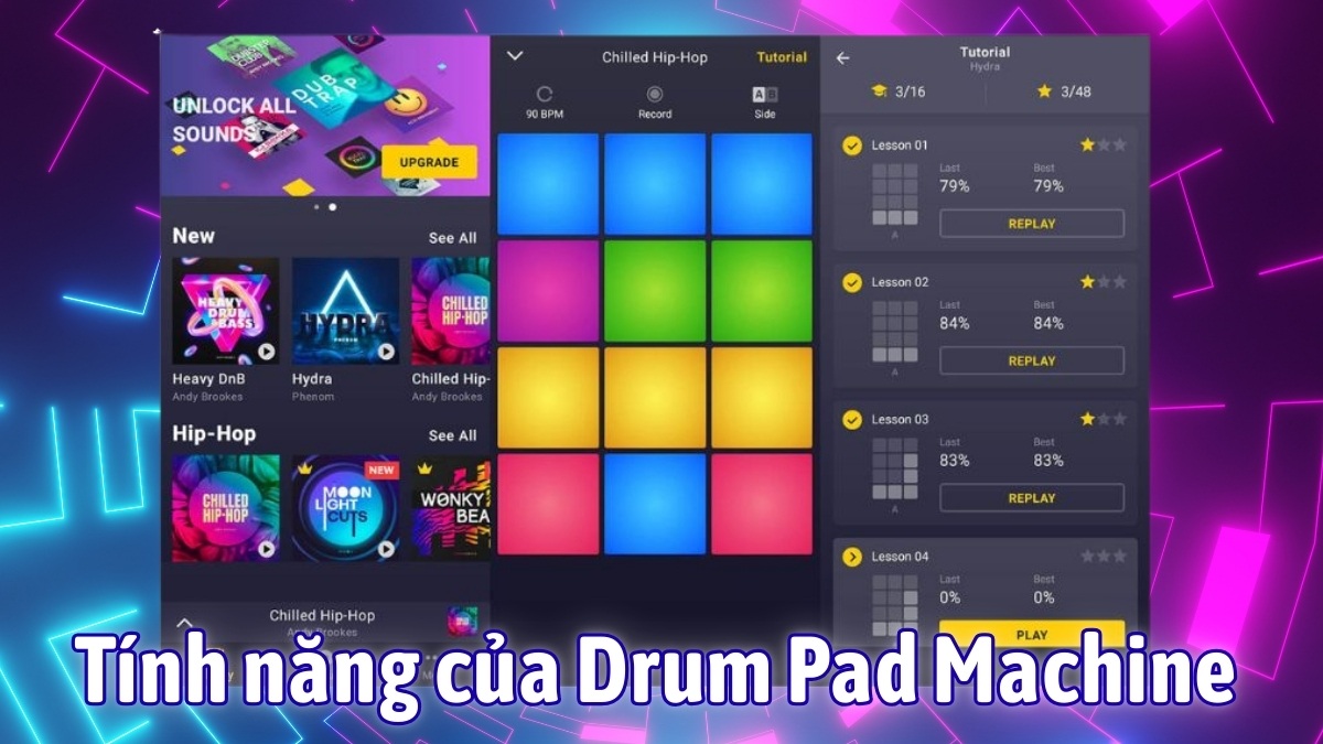 Những tính năng nổi bật của Drum Pad Machine