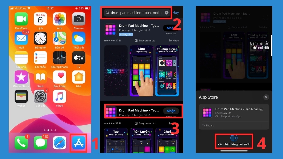 Cách tải Drum Pad Machine trên iOS