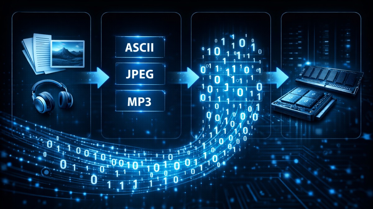 Quá trình mã hóa dữ liệu trong máy tính diễn ra như thế nào?