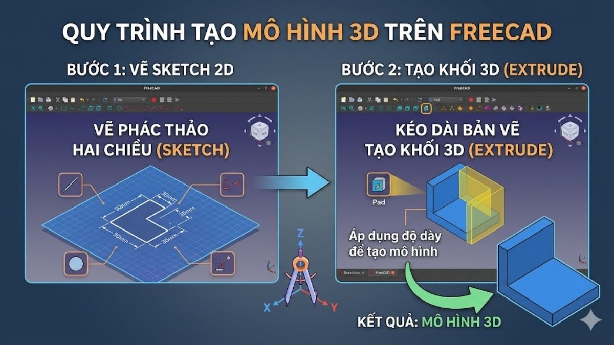 Tạo mô hình 3D cơ bản