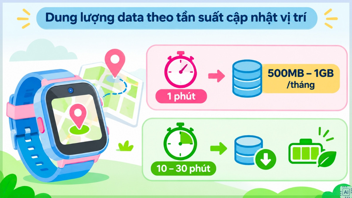 Cách chọn SIM và dung lượng data phù hợp cho đồng hồ trẻ em