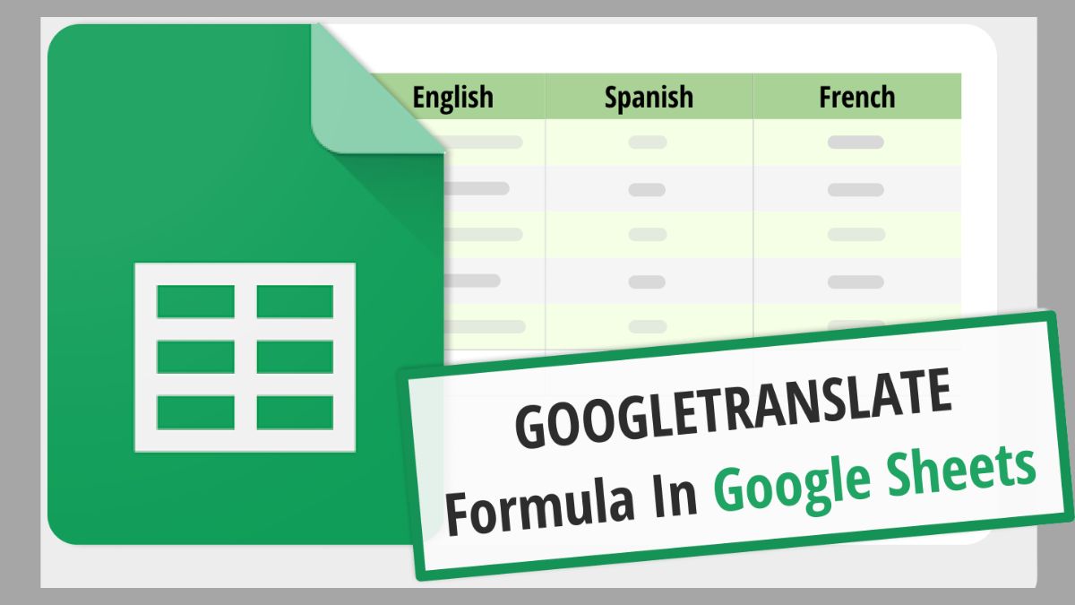 Cú pháp chuẩn của hàm GOOGLE TRANSLATE