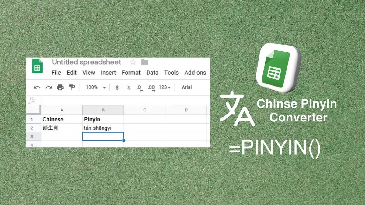 Mẹo áp dụng hàm Pinyin trong Google Sheet vào thực trrs