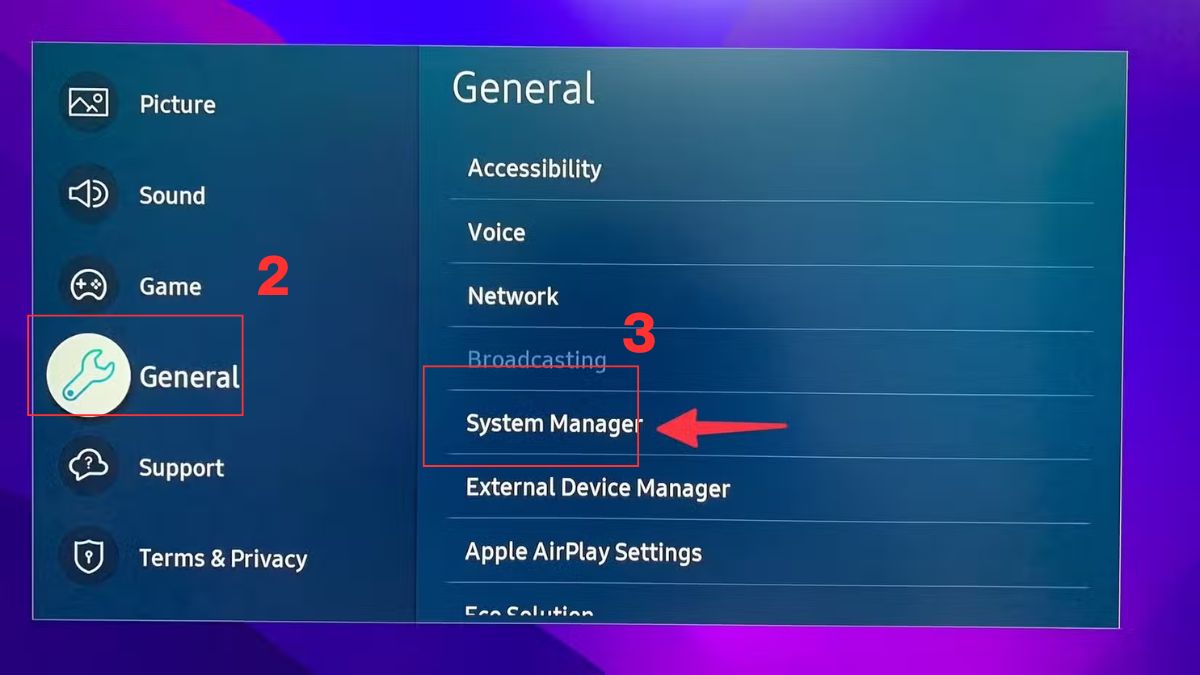 Cách tắt hẹn giờ tắt tivi Samsung: Tắt bộ định giờ tắt