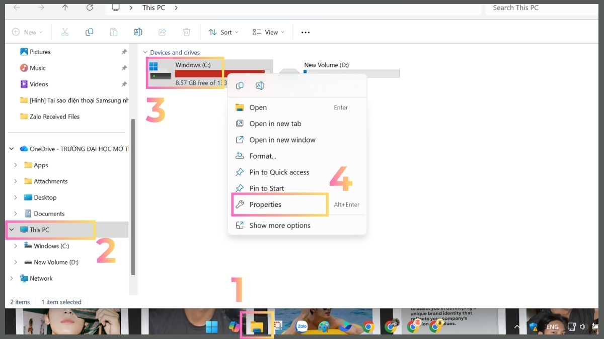Cách giúp hiện ổ cứng bị ẩn: Chạy CHKDSK bước 1