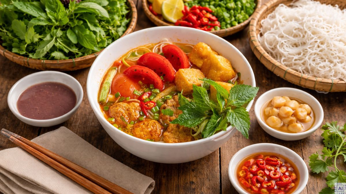 Hôm nay ăn gì món nước: Bún riêu