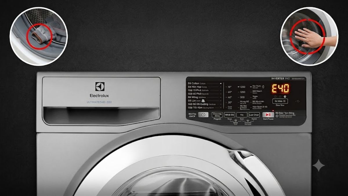Cách xử lý các lỗi thường gặp trên máy giặt Electrolux UltimateCare 500