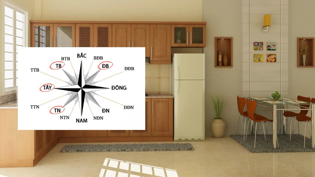 Hướng đặt tủ lạnh cho người mệnh Kimv phù hợp