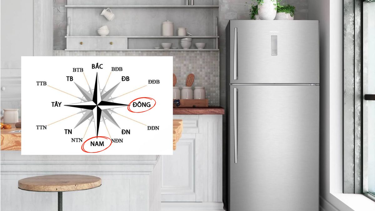 Hướng đặt tủ lạnh cho người mệnh Kim nên tránh