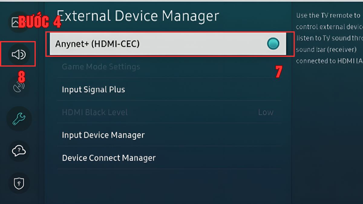 Cách kết nối amply với tivi Samsung qua cổng HDMI 