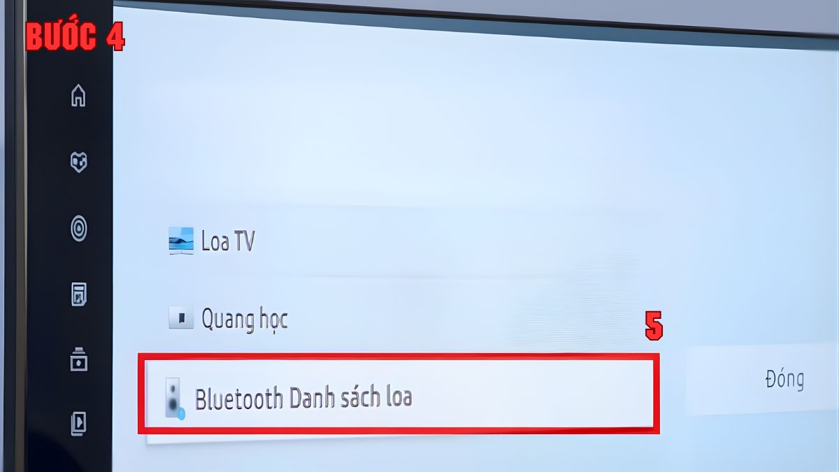 Kết nối amply với tivi Samsung qua Bluetooth