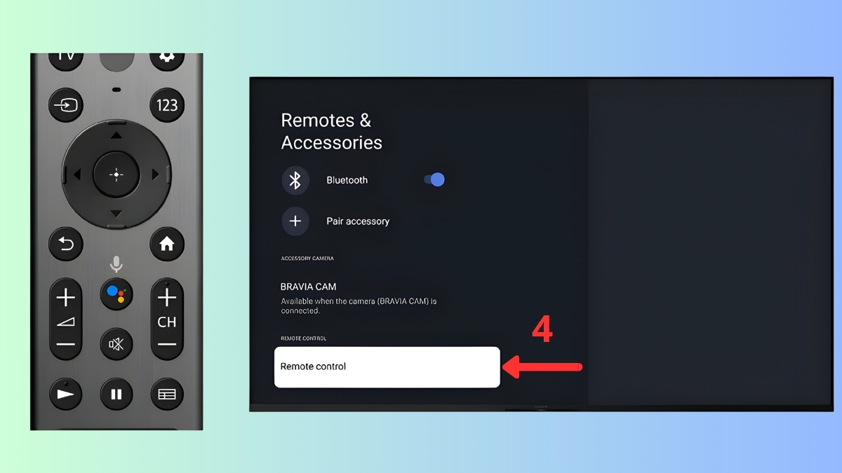 Cách kết nối giọng nói tivi Sony bằng remote Bluetooth