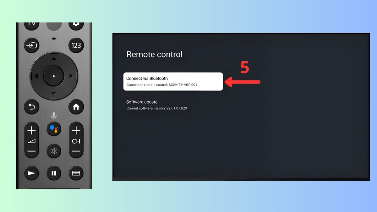 Cách kết nối giọng nói tivi Sony bằng remote Bluetooth
