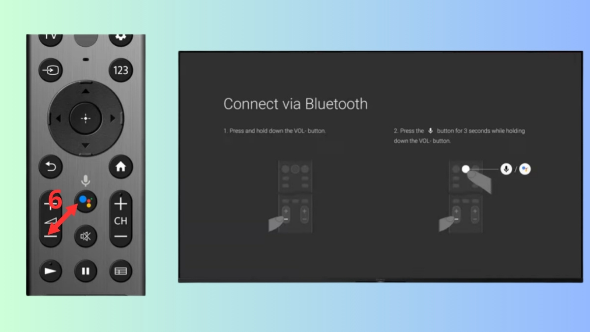 Cách kết nối giọng nói tivi Sony bằng remote Bluetooth