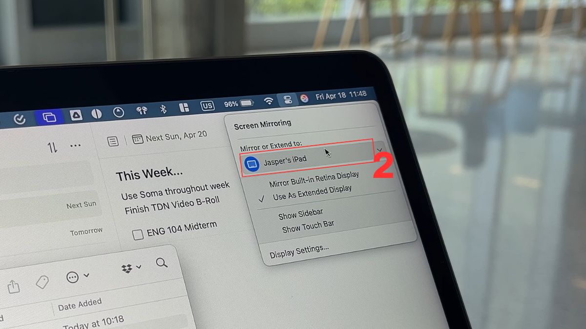 Cách kết nối iPad với MacBook bằng Sidecar