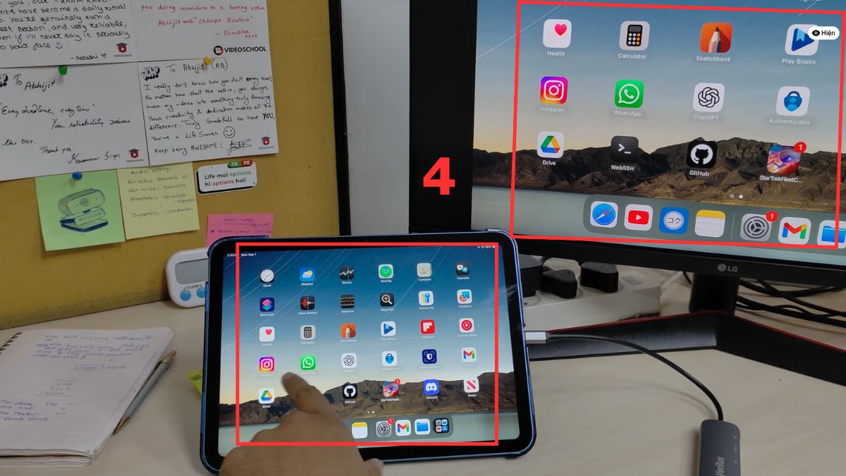 Cách kết nối iPad với màn hình máy tính qua cáp HDMI