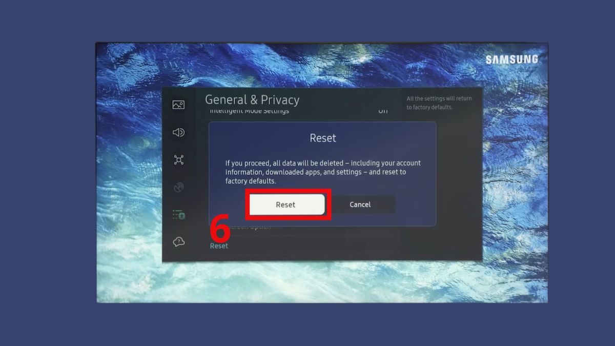 Cách 3 khắc phục tivi Samsung bị mất màu