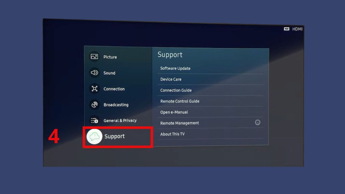 Cách 2 khắc phục tivi Samsung bị mất màu