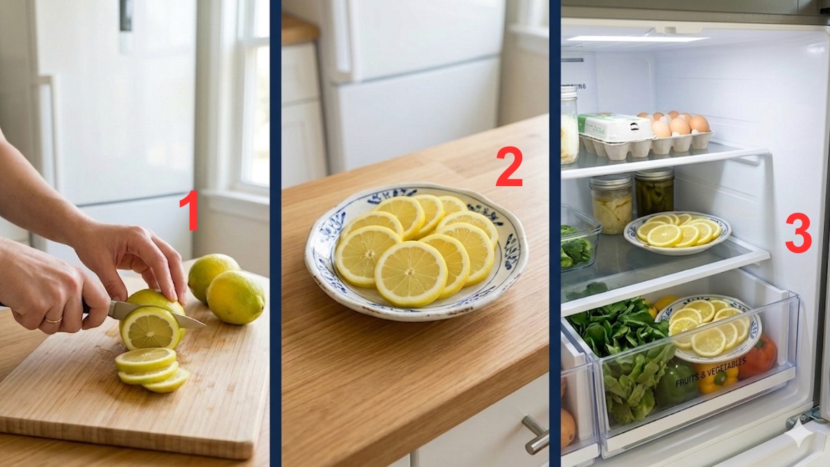 Cách khử mùi tủ lạnh bằng chanh tươi