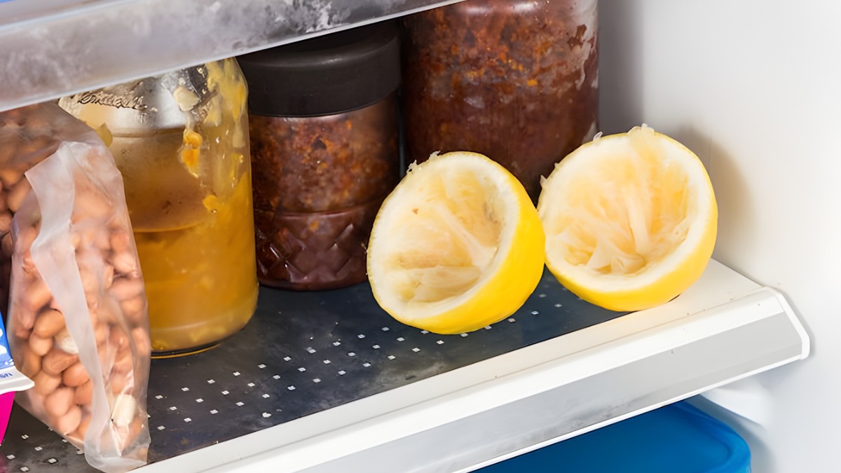 Cach khử mùi tủ lạnh bằng vỏ chanh