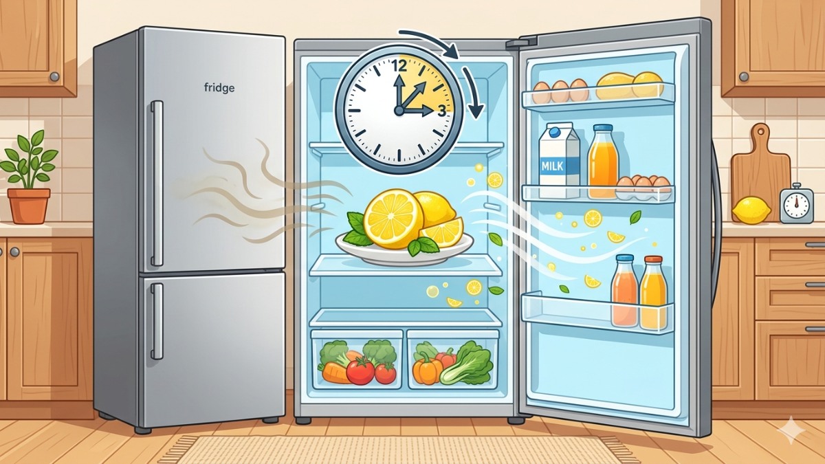 Khử mùi tủ lạnh bằng chanh trong bao lâu thì có hiệu quả?