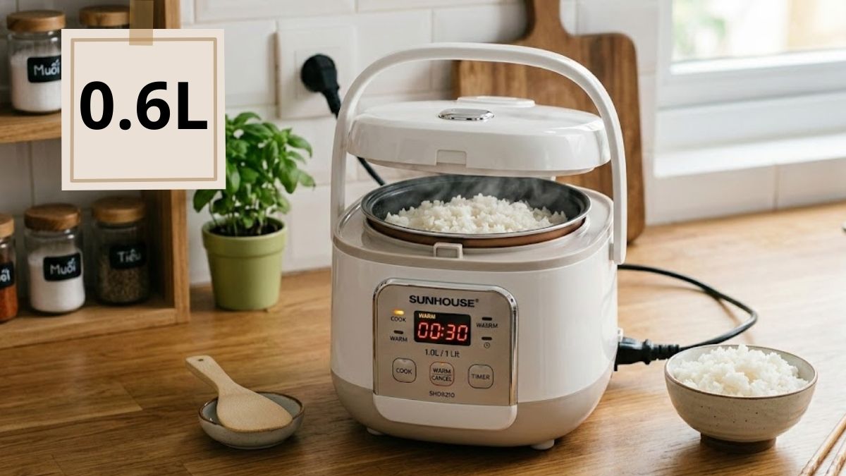 Kích thước nồi cơm điện phổ biến hiện nay