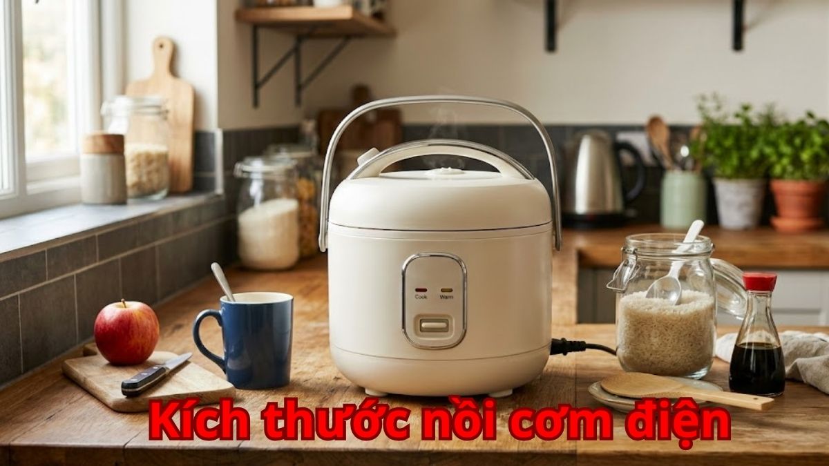 Nên chọn kích thước nồi cơm điện bao nhiêu là phù hợp?