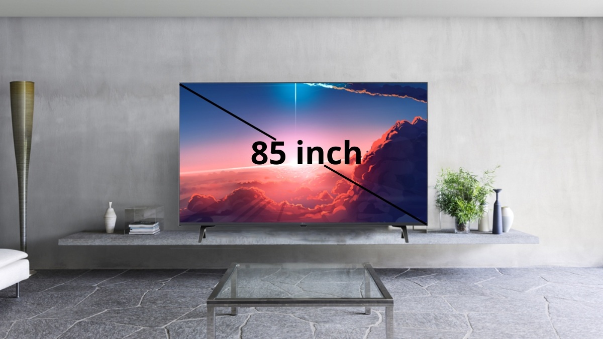 Kích thước tivi 85 inch có độ dài đường chéo màn hình là 215.9 cm