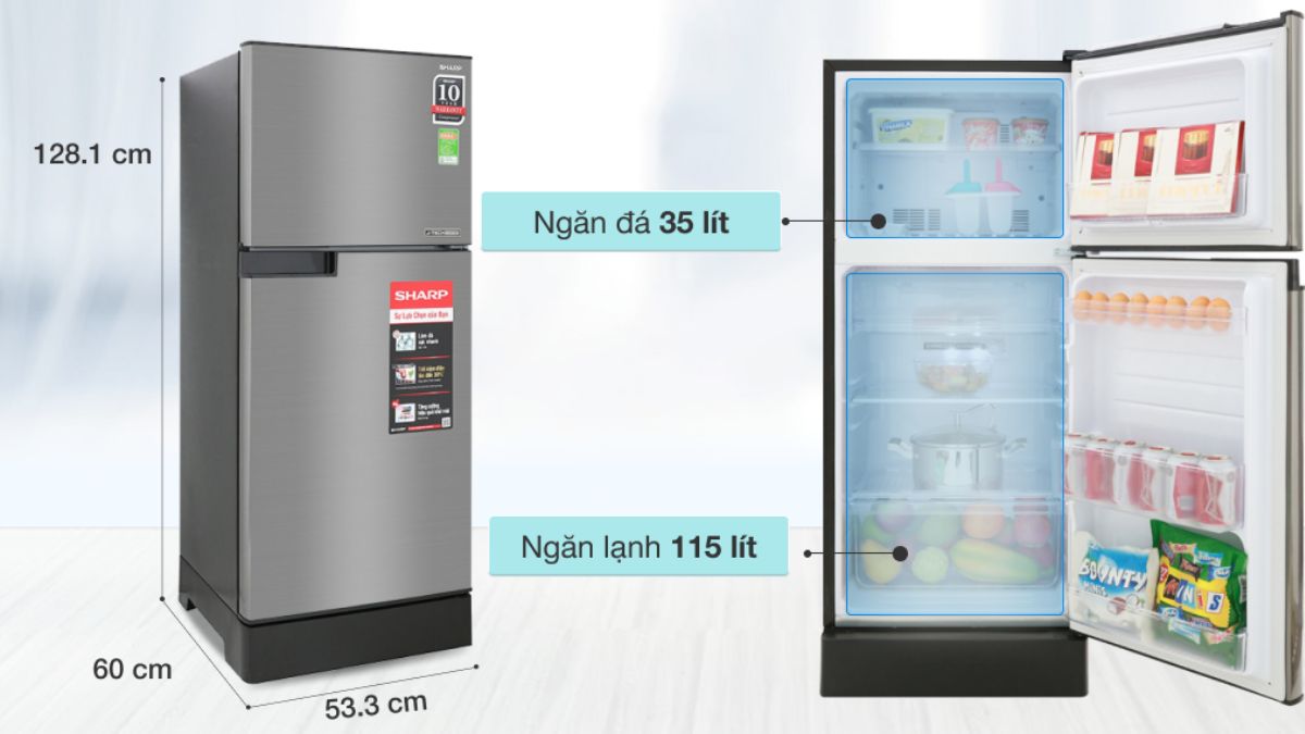 Gợi ý một số mẫu tủ lạnh kích thước 150L bán chạy